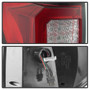 Spyder V2 Light Bar LED Tail Lights for Toyota Tundra - Red Clear