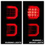 Spyder V2 Light Bar LED Tail Lights for Toyota Tundra - Red Clear