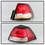 Spyder Version 2 Light Bar LED Tail Lights for Pontiac G8 - Red Clear