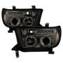 Spyder Projector Headlights LED Halo for Toyota Tundra - Smoke