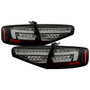 Spyder LED Tail Lights for Audi A4 4DR - Black