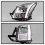xTune Light Bar DRL Projector Headlights for Ford Fusion - Chrome