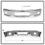 Spyder Front Bumper w/ Fog Light Hole for Ford F150 - Chrome