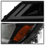 xTune DRL Halogen Projector Headlights for Chevy Impala - Black Smoke