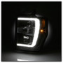 Spyder Projector Headlights V2 Light Bar DRL LED for Ford F-250 - Black