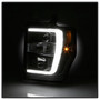 Spyder Projector Headlights V2 Light Bar DRL LED for Ford F-250 - Black
