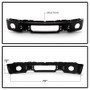 Spyder Front Bumper w/ Fog Light Hole for Ford F150 - Black