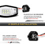xTune LED License Plate Bulb Assembly for Honda Civic - White 5500K Pair