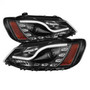 Spyder Projector Headlights Light Tube DRL for Volkswagen Jetta - Black