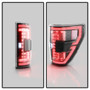 Spyder Light Bar LED Tail Lights for Ford F150 Factory Halogen - Black