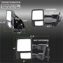 xTune Extendable Heated Mirrors for Ford Superduty - Smoke