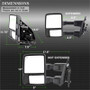 xTune Extendable Power Heated Mirrors for Ford Superduty - Amber