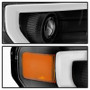 xTune Projector Headlights for Ford F150 - Light Bar DRL - Black
