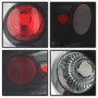 Spyder Euro Tail Lights for Chevy Silverado 1500 - Black Smoke