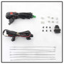 Spyder Fog Lights w/ Switch for Nissan Frontier Metal Chrome Bumper - Clear