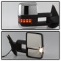 xTune Heated Amber LED Signal Mirrors for Chevy Silverado - Chrome