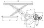Window Regulator GM1351158 - front view