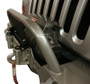Tuffy Flip-Up License Plate Holder for Winch Roller Fairlead Black for Universal