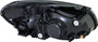 Left Headlight Assembly KA012-B001L - back view