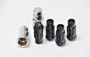 Wheel Mate Monster Open End Lug Nut Set of 4 - Black 1/2in