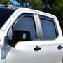 Westin In-Channel Wind Deflector 4pc for Chevy Silverado Crew Cab Pickup 19-21 - Smoke