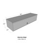 Westin/Brute HD Top Sider 13in x 48in w/Flip Up Door - Aluminum