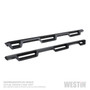Westin HDX Drop W2W Nerf Step Bars for GM 1500 DC 6.5ft (Excl. LD/Limited) 19-20 - Tex. Blk