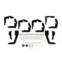 Westin PRO TRAXX 5 WTW Oval Nerf Step Bars for Chevy Silverado 1500 Ext Cab (6.5ft) 07-13 - Black