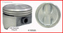 Piston & Ring Set (8) for GM & Chevrolet 350 - Enginetech K1505 - Size = PSTD