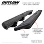 Westin Outlaw Nerf Step Bars for Ford F-150 SuperCrew/F-250/350 Crew Cab 15-19