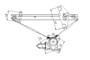 Window Regulator TO1351129 - front view