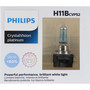 CrystalVision Platinum Headlight Bulb H11B (2 Pack) H11BCVPS2 - packaging, front view