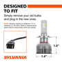 LED Powersports & Fog Bulb H7 (2 Pack) H7LEDSP.BX2 - connector view