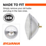 Basic Sealed Beam Headlight H6024 H6024.BX - connector view