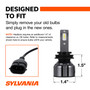 LED Ultra Powersports & Fog Bulb H11 (2 Pack) H11LEDHP.BX2 - connector view