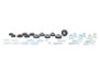 Whiteline Body Mount Bushing Set for Chevrolet Chevy II