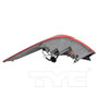 Left Outer Tail Light Assembly 11-11832-90 - bottom view
