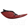 Left Outer Tail Light Assembly 11-12020-00 - bottom view