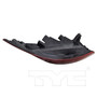 Left Outer CAPA Certified Tail Light Assembly 11-14654-90-9 - top view