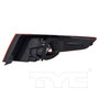 Left Outer CAPA Certified Tail Light Assembly 11-6410-00-9 - back view