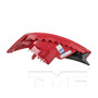Left CAPA Certified Tail Light Assembly 11-6376-00-9 - bottom view