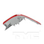Right Outer Tail Light Assembly 11-6557-00 - bottom view