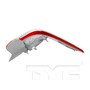 Left Outer Tail Light Assembly 11-6558-00 - top view