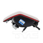 Left CAPA Certified Tail Light Assembly 11-6424-00-9 - bottom view