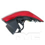 Left Outer Tail Light Assembly 11-6494-00 - top view