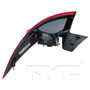 Left Outer CAPA Certified Tail Light Assembly 11-6696-00-9 - bottom view