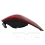 Left Outer Tail Light Assembly 11-9192-00 - top view