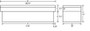 Tradesman Aluminum Economy Cross Bed Low-Profile Truck Tool Box (60in.) - Black
