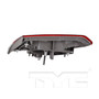 Left Inner CAPA Certified Tail Light Assembly 17-5370-00-9 - bottom view