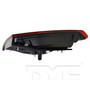 Left Inner CAPA Certified Tail Light Assembly 17-5602-00-9 - bottom view